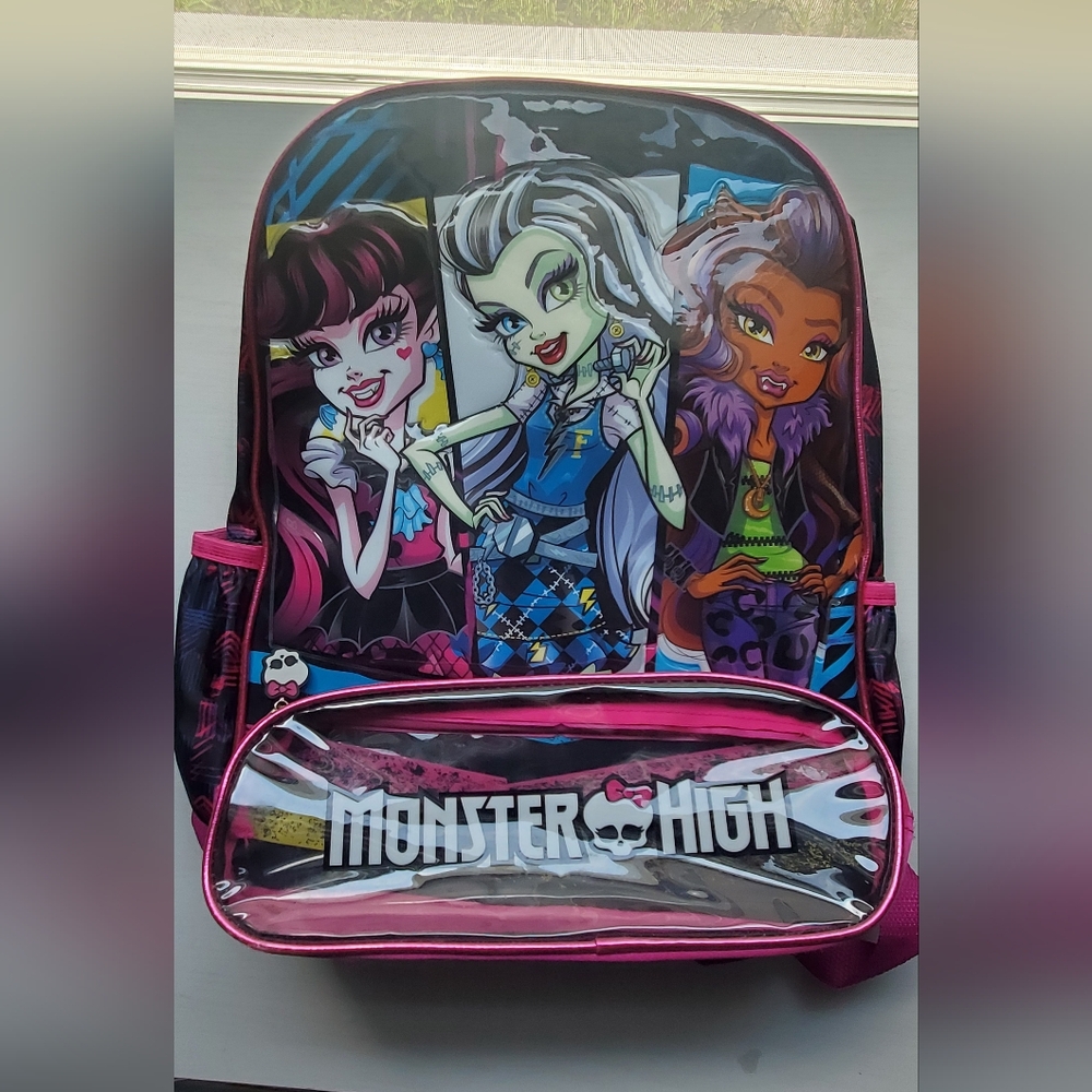Monster High Black Backpack with Logo